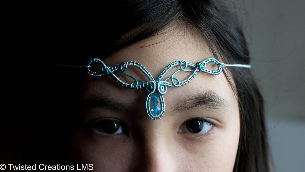 Blue Elven Circlet by TwistedCreationsLMS