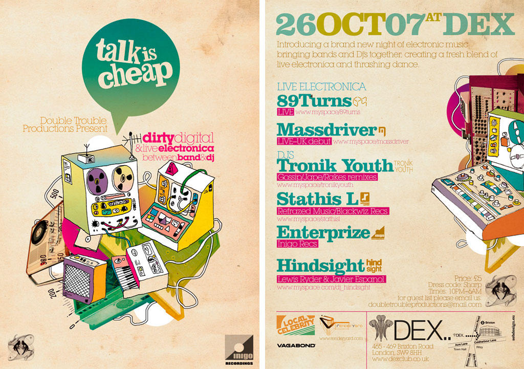Talk Is Cheap Flyer by SeBDeSiGN