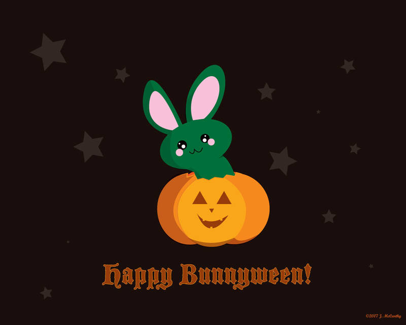 Happy Bunnyween by creampuf