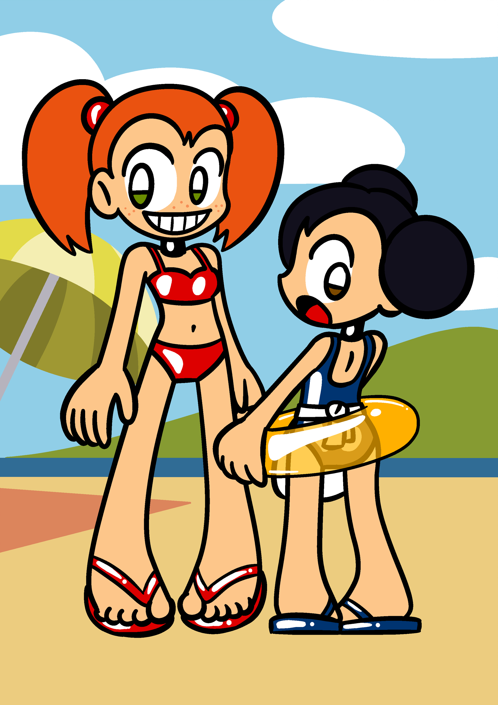 Lilian at the Beach by Alenonimo