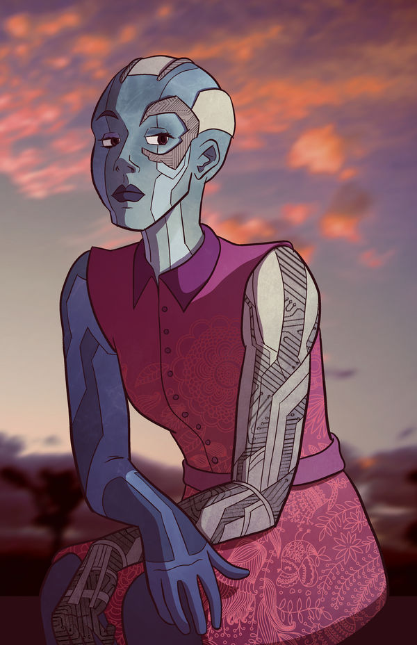 Nebula, All Dressed Up and Slightly Bored by Tom-the-S