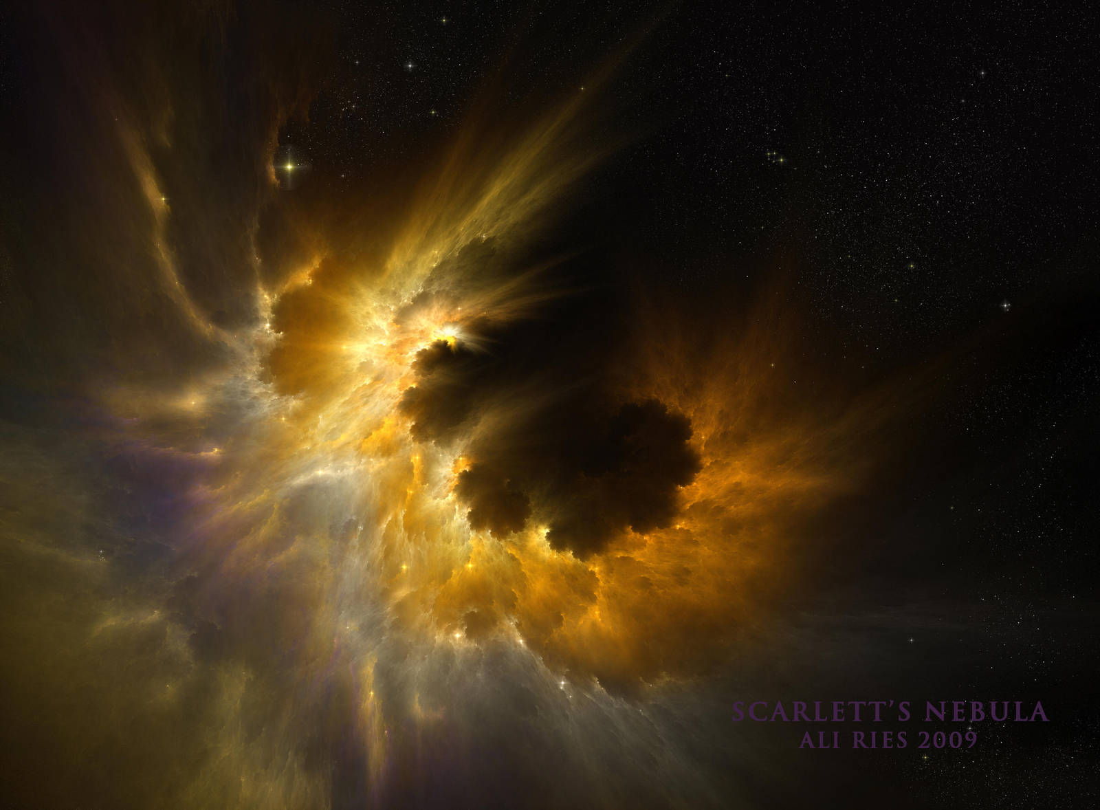 Scarlett's Nebula by Ali Ries 2009 by Casperium