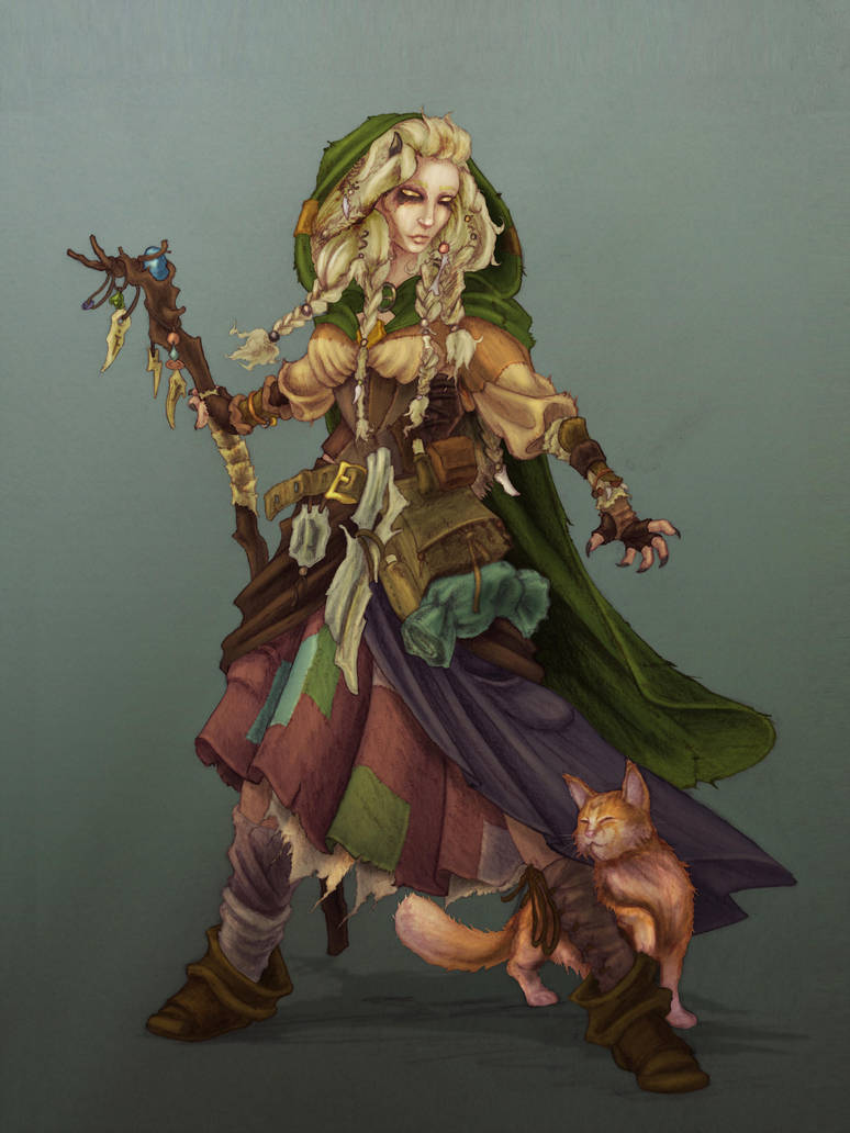 Tiefling Druid by NatteRavnen on DeviantArt