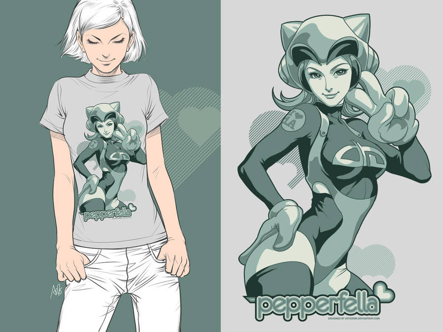 Pepperfella Tee Promo by Artgerm