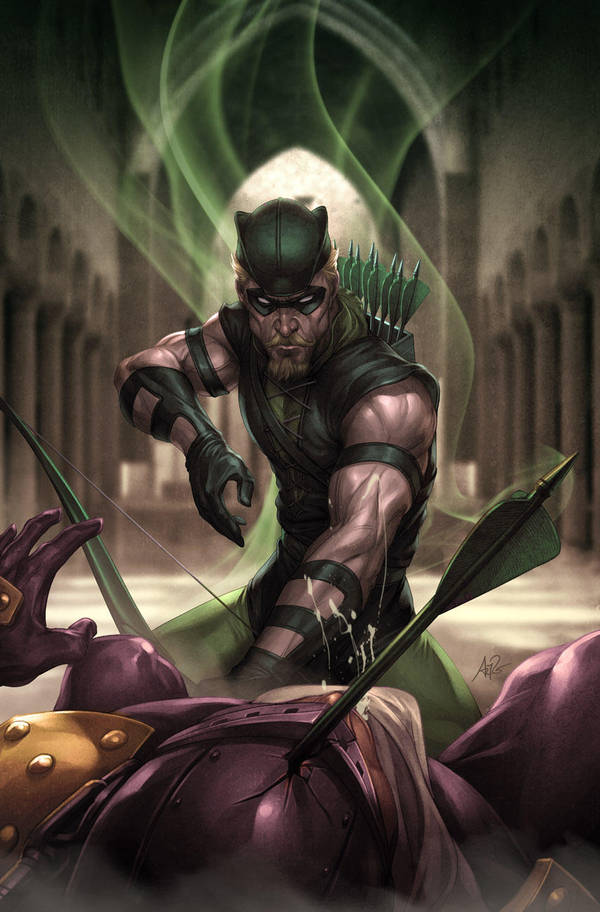 JL Rise and Fall: GREEN ARROW by Artgerm