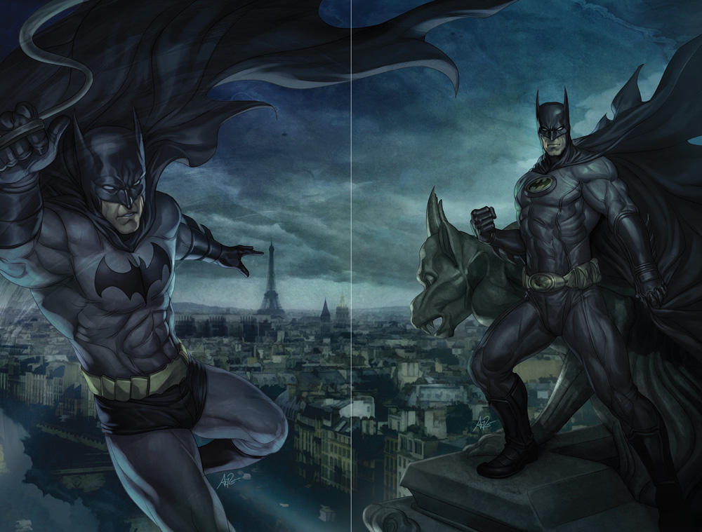 Bruce Wayne - Dick Grayson by Artgerm