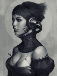 Pepper Grayscale II by Artgerm