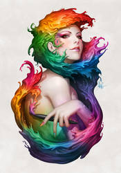 Angel of Colors by Artgerm