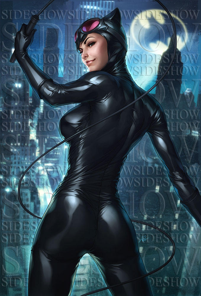 Catwoman Sideshow Art by Artgerm