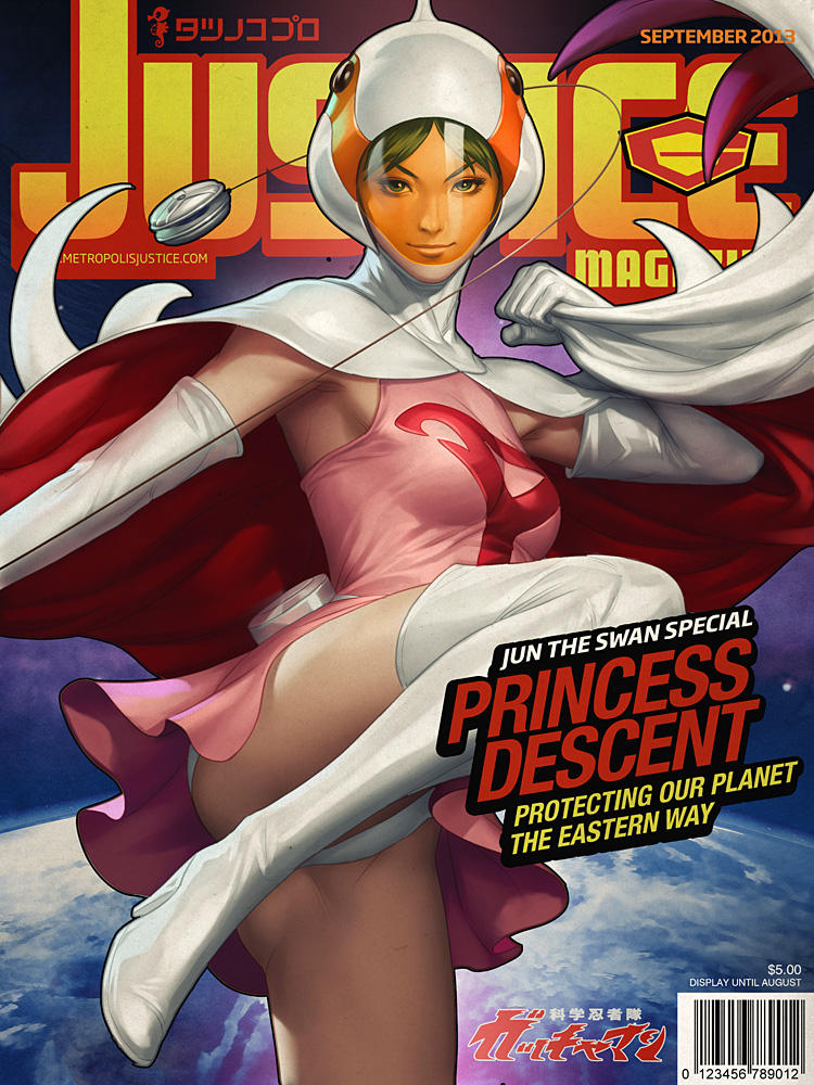 Justice Mag - Jun the Swan by Artgerm