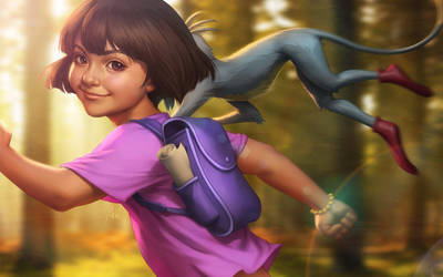 The Little Explorer by Artgerm