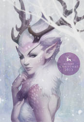 Reindeer Princess by Artgerm
