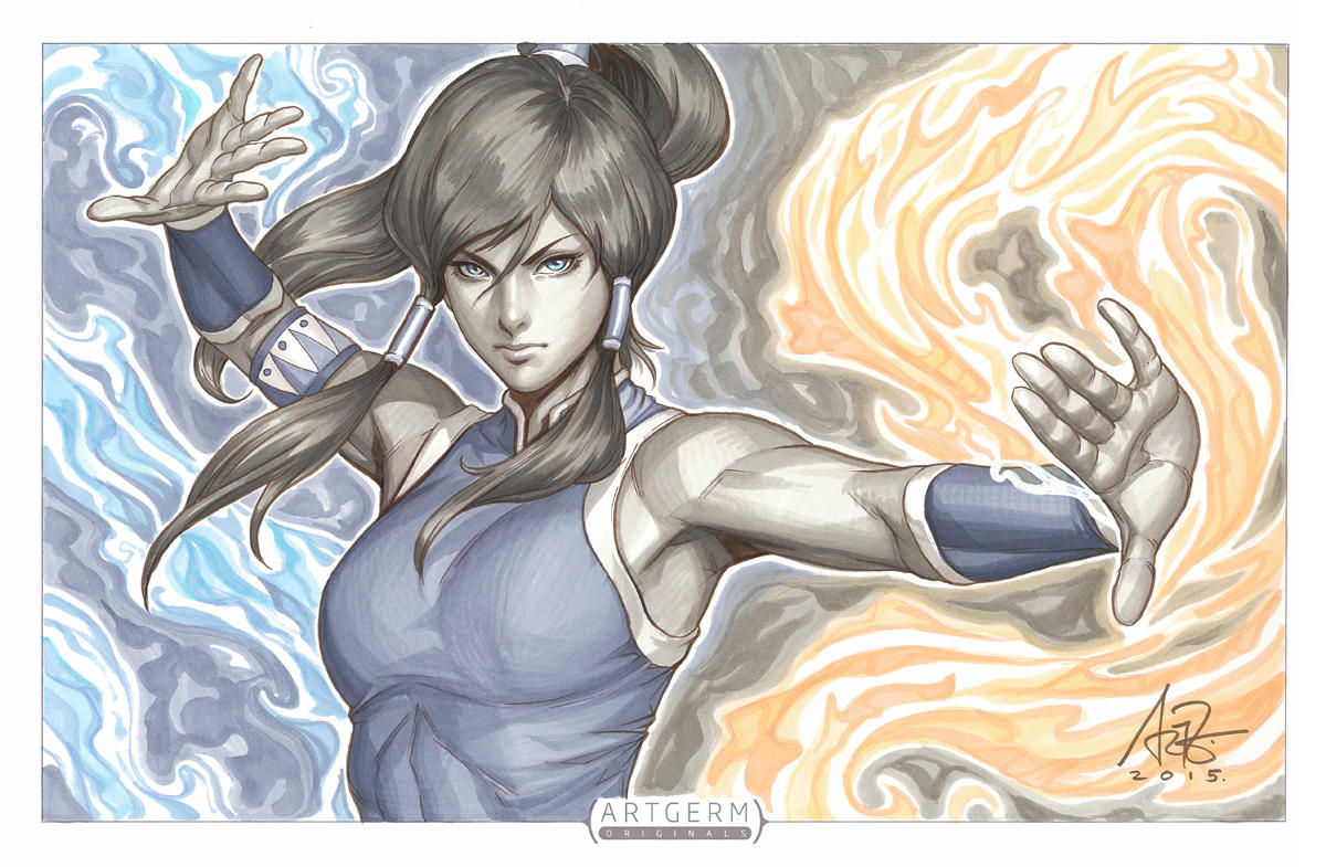 Korra Aura Original by Artgerm