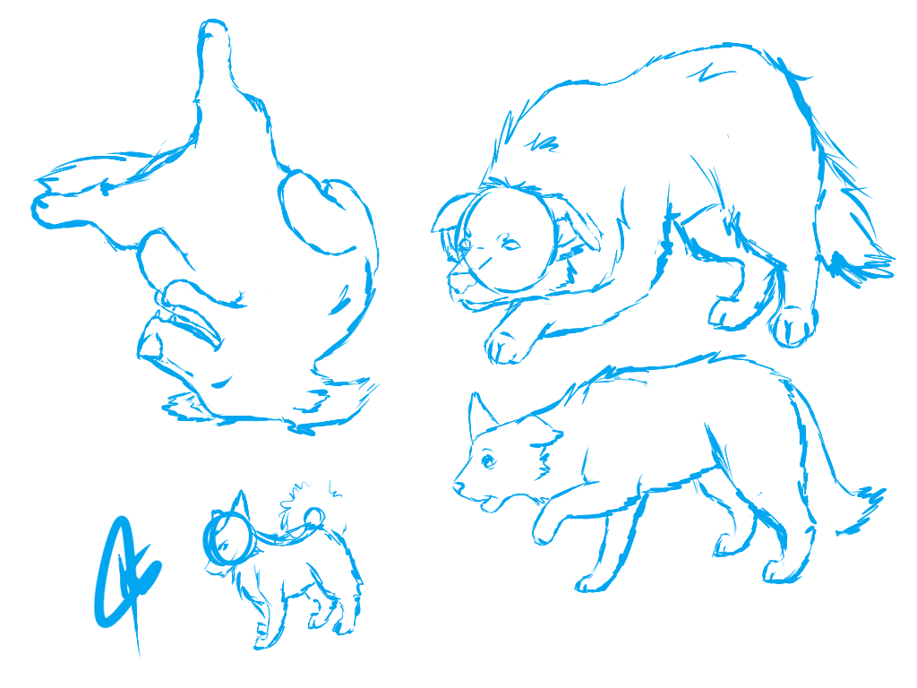 Dog/Canine poses by iVixey on DeviantArt
