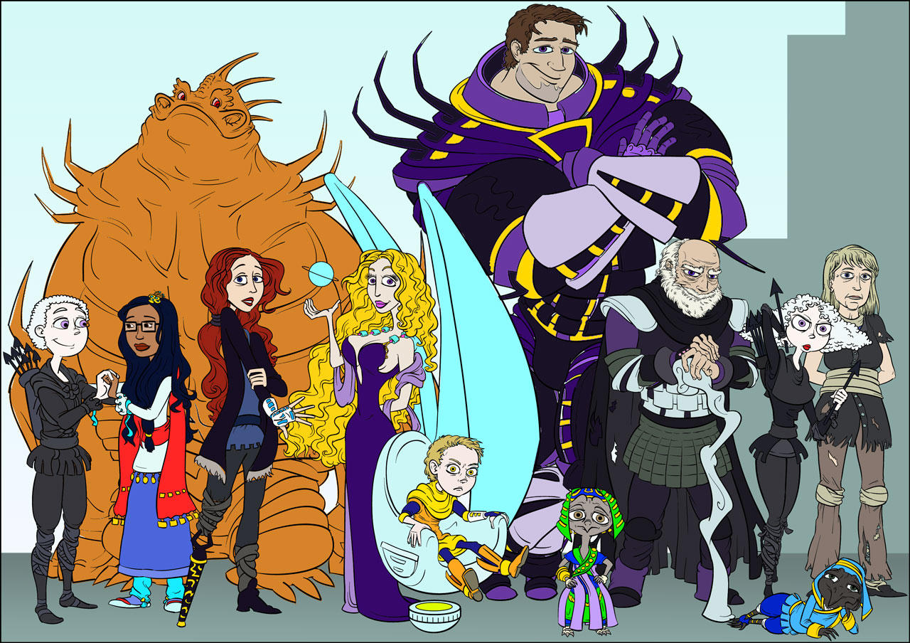Torth gang, flat color by AbbyGoldsmith