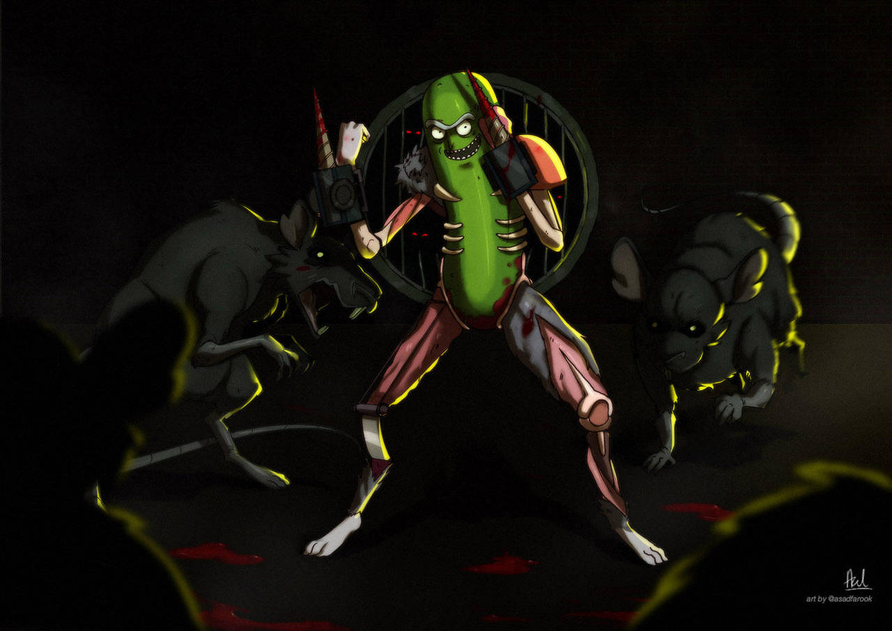Pickle Rick by asadfarook on DeviantArt