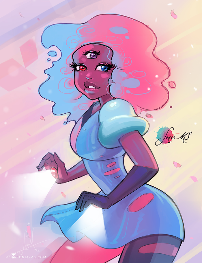 I've been working really hard this weekend so this is my prize, free drawing! Did I ever told you how I love Steven Universe? There is my favorite character, the strongest female character EVER!!!&...