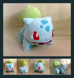 Bulbasaur plush - pattern for sale! by Lighiting-Dragon
