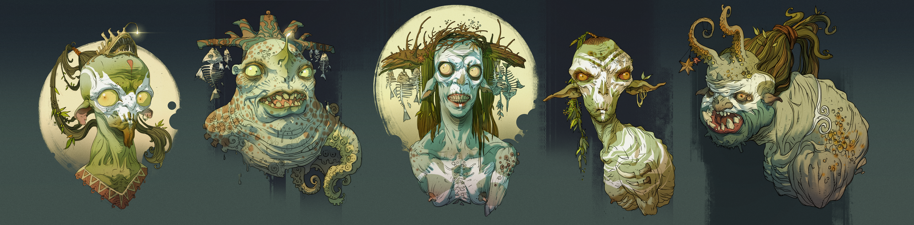 Swamp and sea creatures by IvanLaliashvili