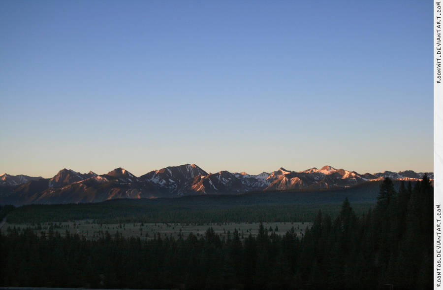 Sierra mountain sunrise 2 by RoonToo