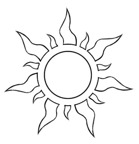:Vector: Tangled Sun Symbol by FoxxBrush