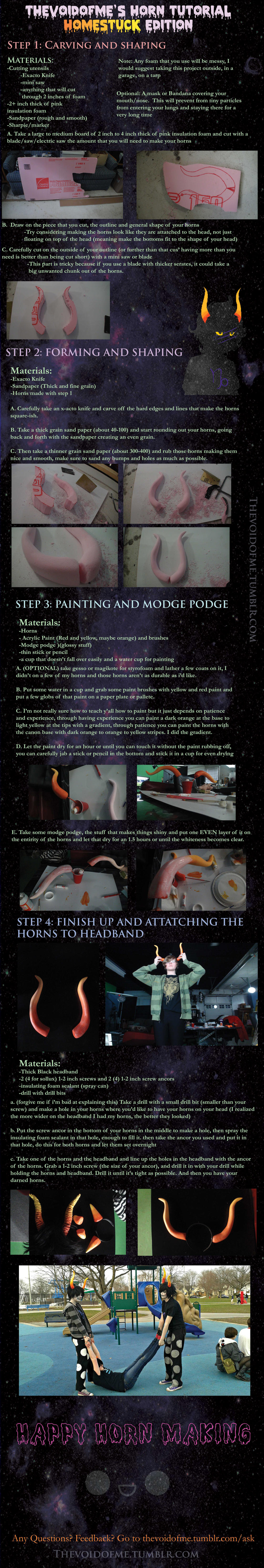 Homestuck Horn Tutorial by thevoidofme