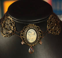 White mermaid necklace by Pinkabsinthe