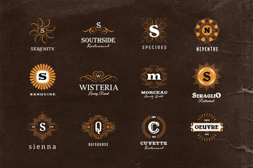 Simple Retro Logo Templates v.1 by hugoo13
