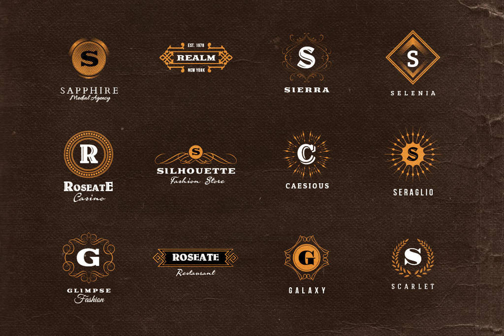 Simple Retro Logo Templates v.1 by hugoo13
