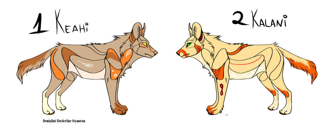 African Wild Dog Base by SirFission on DeviantArt