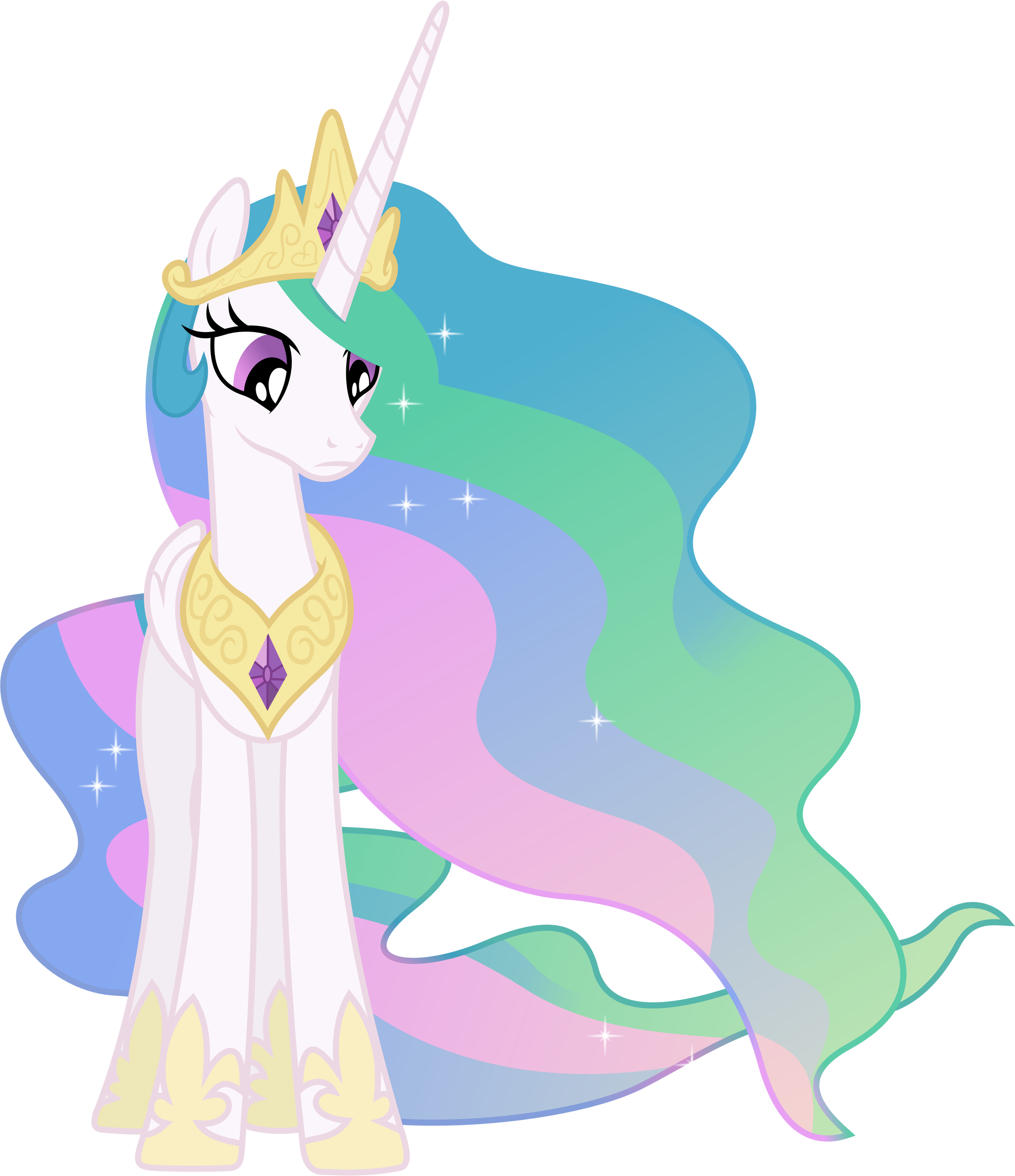 Nonplussed Princess Celestia by 90Sigma