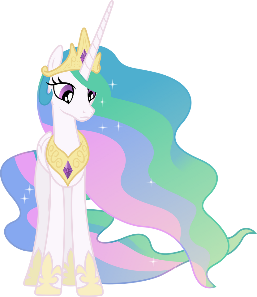 Nonplussed Princess Celestia by 90Sigma