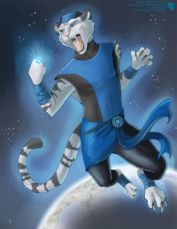 Blue Lantern Rikhard - Commission by Ulario