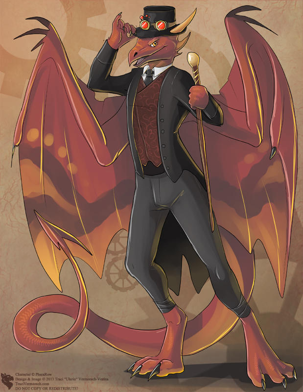 Steampunk Dragon (Commission) by Ulario