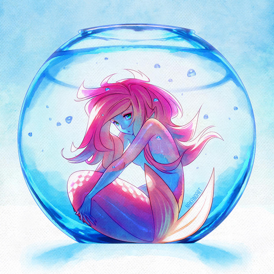 Captive Mermaid by nakanoart