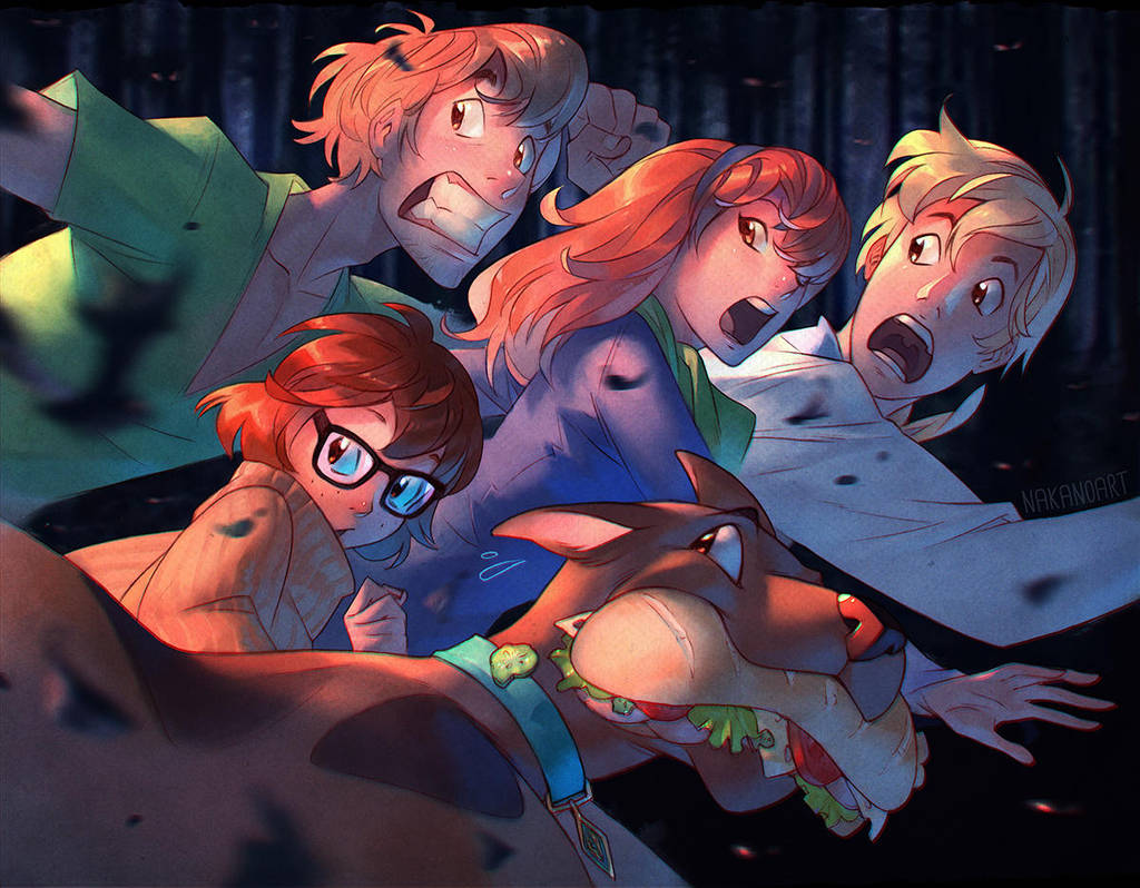 Scooby Doo and the Crew by nakanoart