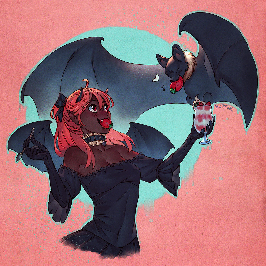 Fruit Bat by nakanoart