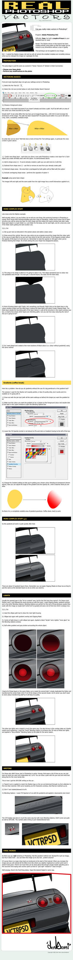 Real Photoshop Vector Tutorial by donbenni