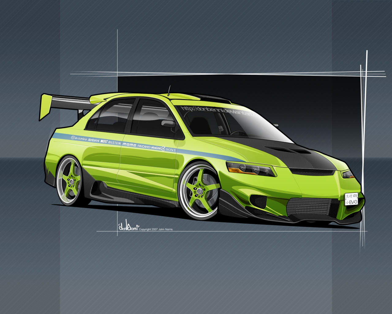 Mistubishi Evo VII remake by donbenni