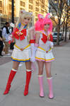 MomoCon 2011 - Sailor Moon and Sailor Chibi Moon by WashuuOtaku