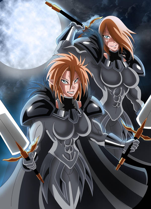 wolf sisters Color by Armorian