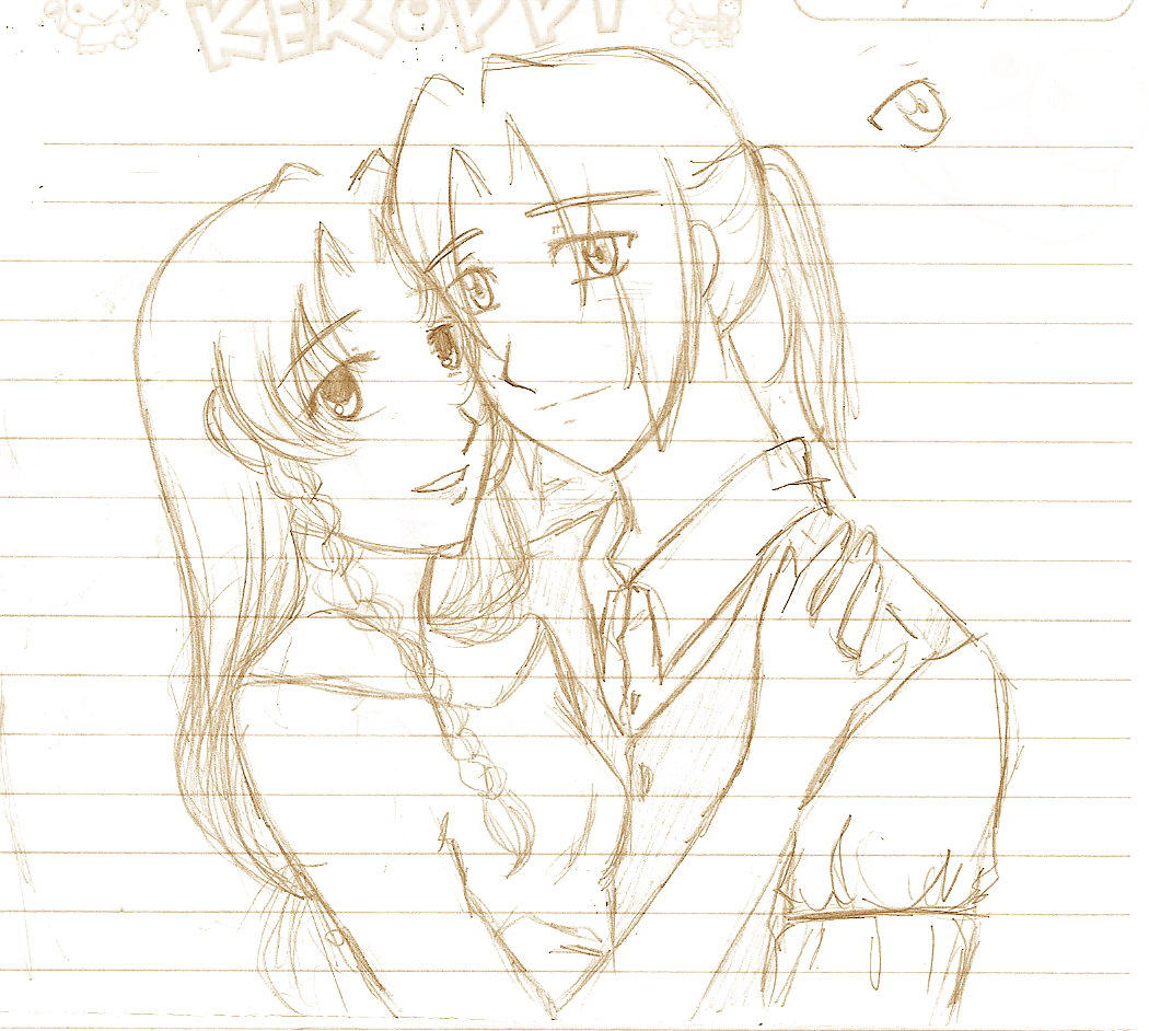 Sketch - Ed Elric and Noah by Natysan