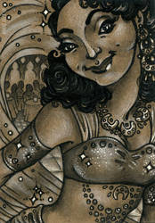 Golden Age, Silver Screen ACEO by sphinxmuse