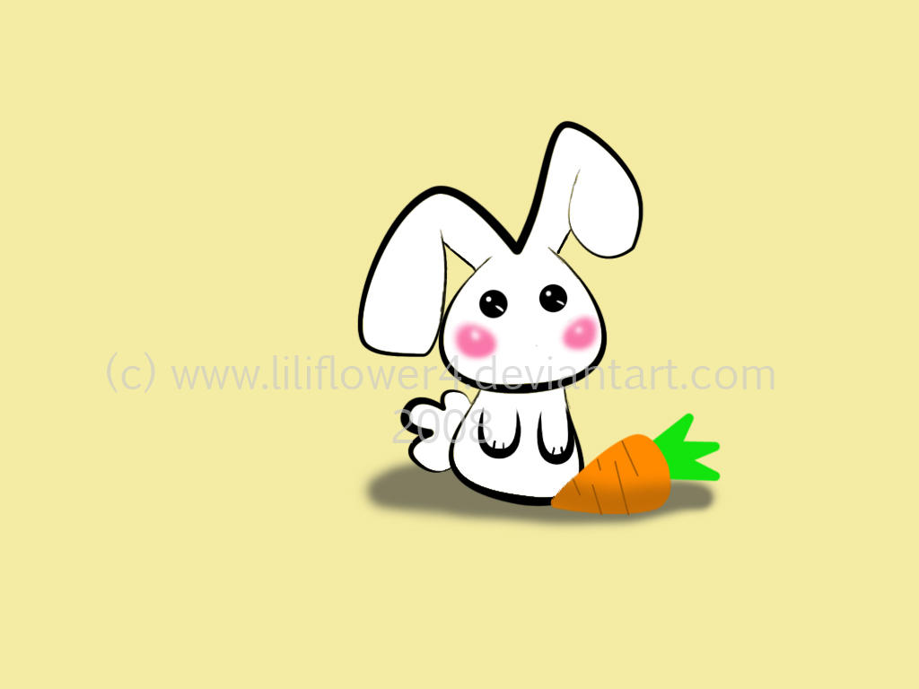 wallpaper bunny by liliflower4