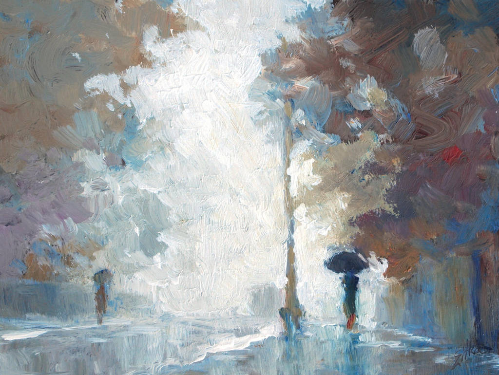 Rainy Morning Street by litka Rainy Morning Street by litka