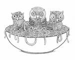 Owls from Noodles by MatejCadil