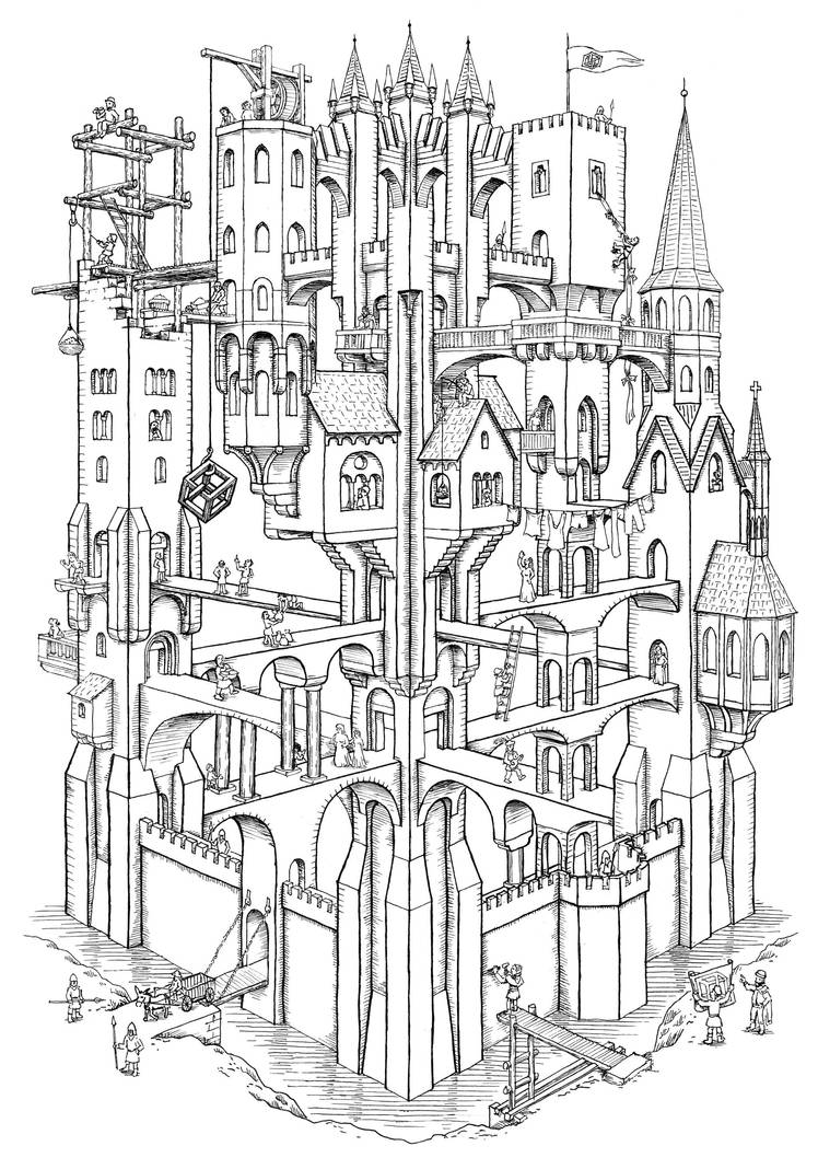 Escher Castle by MatejCadil
