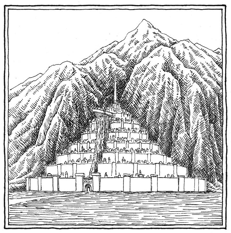 The Guarded City (Inktober Day 13) by MatejCadil