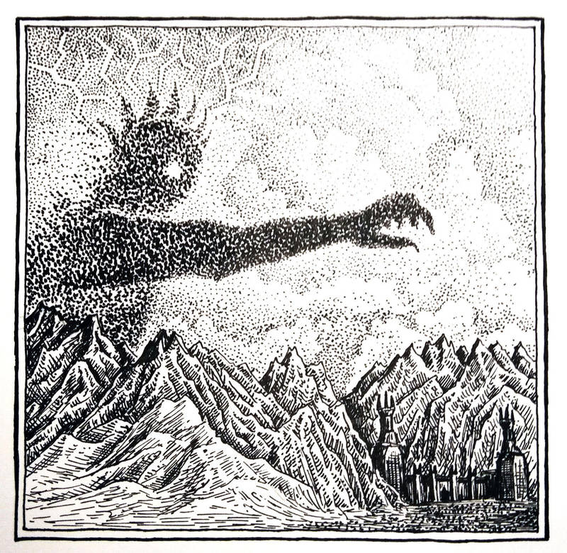 The Realm of Sauron is Ended (Inktober Day 26) by MatejCadil