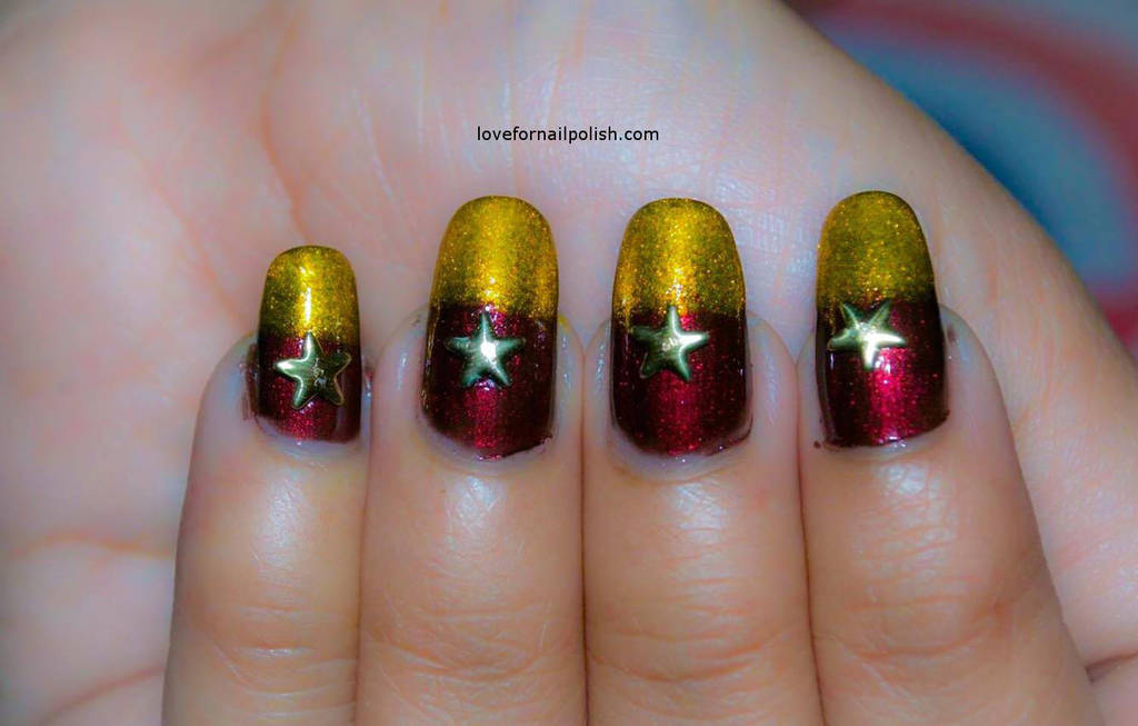 Gold Star Nail Art Tape - wide 3